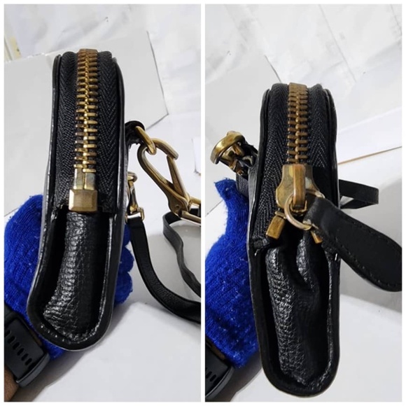 Authentic BURBERRY Grain Calfskin Small Crossbody Bag Black - Picture 8 of 15